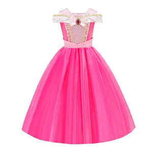 Produttori costumi per bambini New Sleeping Beauty Princess Aurora Lace Children Dresses Girl Party