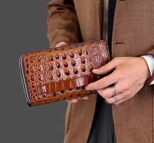 Trendproduct 2026: Krokodil PU Lederen Heren Clutch Bag, Waterdichte Designer Handtas, Modieuze Designer Heren Portemonnee - Product Image 3
