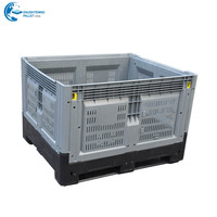 Boîte en plastique pliable pour fruits et légumes, de haute qualité, robuste, en plastique, pour le stockage