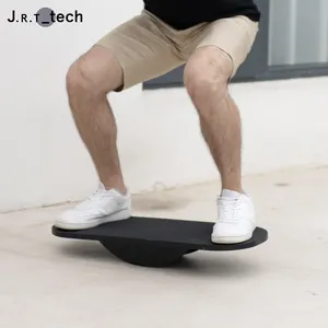 High Quality Office Home Use Non-slip Foot Rest Under Desk Wobble Wooden Balance Board Trainer