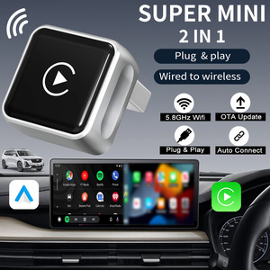 Adattatore CarPlay Wireless Portatile in Lega di Zinco per Auto, Modello K6 MINI, Compatibile con <span class=keywords><strong>Apple</strong></span> CarPlay Originale e Android Auto - Product Image 1