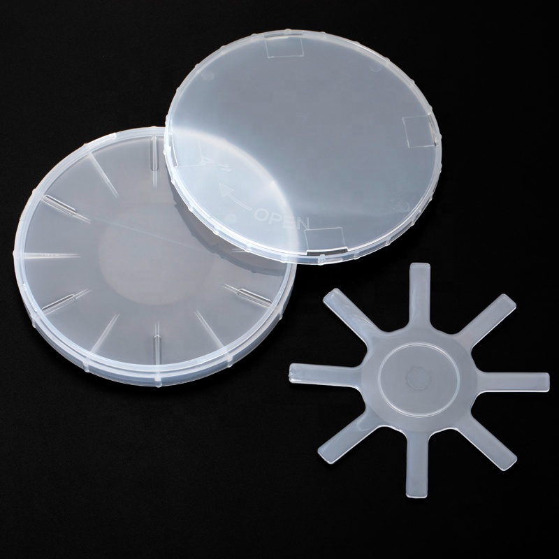 4 дюйма одной пластины коробка для переноски, вафли перевозчика лотки, с переключением между дальним и вафли контейнер