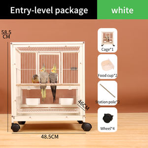 Büyük lüks ev kuş kafesi papağan atiatiels şakayık kaplan cilt akrilik şeffaf demir özel kulübesi içeren - Product Image 6