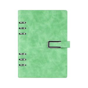 Libreta de Hojas Sueltas A5 de Cuero PU Suave, Diario con 6 Anillas y Hebilla Metálica, Logotipo Personalizado, Regalo de Oficina, Bloc de Notas - Product Image 3
