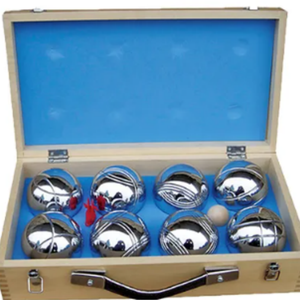 Kit <span class=keywords><strong>de</strong></span> boules <span class=keywords><strong>de</strong></span> pétanque en acier inoxydable <span class=keywords><strong>de</strong></span> 73 mm, 8 pièces, boules <span class=keywords><strong>de</strong></span> bocce avec boîte en bois pour divertissement familial en plein air, pelouse, <span class=keywords><strong>plage</strong></span> - Product Image 1