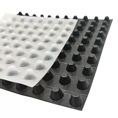 Водонепроницаемый пластиковый лист HDPE дренажная доска ямочная мембранная дренажная ячейка