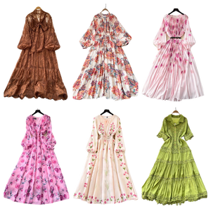 <span class=keywords><strong>Robe</strong></span> pour femmes Printemps Été Col rond Manches courtes Jupes décontractées Vente en gros Robes bon marché pour femmes <span class=keywords><strong>Grande</strong></span> <span class=keywords><strong>taille</strong></span> Mode Imprimé - Product Image 1