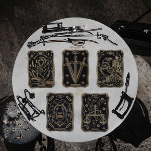Dark Punk Gothique Bijoux Accessoires Émail Pin Set Métal Badges Avec Soleil Lune Oiseau Lion <span class=keywords><strong>Mort</strong></span> <span class=keywords><strong>Tarot</strong></span> Lettres Style Gothique - Product Image 3