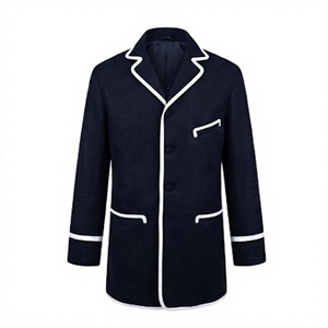 Manteau habillé sur mesure pour homme, à manches longues, simple boutonnage, revers, pour cérémonie, uniforme de reproduction extérieur - Product Image 1