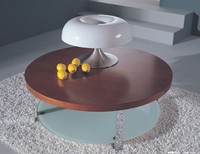 Table basse en marbre au Design classique de luxe, pour salon, hôtel, en acier inoxydable, en verre trempé rond