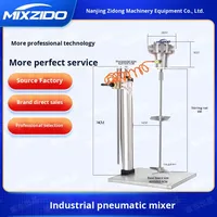 Mélangeur pneumatique vertical manuel automatique IBC tonneau horizontal type plaque chimique anti-explosion mélange forcé revêtement