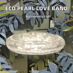 Mother Pearl <b>Bracelet</b> Women Girls Eco-Friendly Handmade Durable Modern <b>Love</b> Customizable Size Daily Use Global Exports Christmas - Product Image 2