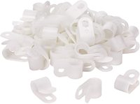 Serre-câble de type R, pince à câble, serre-fil, 1/2 pouce, en nylon, fixation par vis, attaches pour câbles avec vis pour la gestion des fils