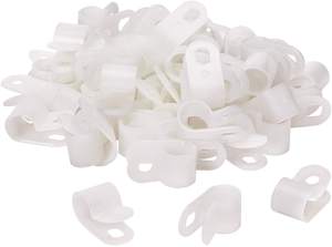 Pince de câble Type R, 2 pièces, pince à fil, 1/2 ", en Nylon, avec vis de fixation - Product Image 3