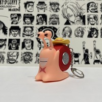 Jouets Modèles Anime One Piece Den Den Mushi, Figurines Luffy Sabo Ace en Forme d'Escargot, Jouets Sonores et Enregistrables pour Téléphone, Cadeaux