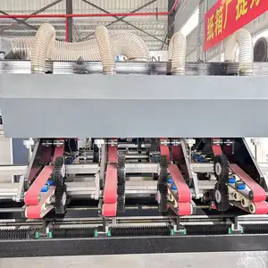 Corrugated Cardboard Printing Slotting Die Cutting Machine With Stacker