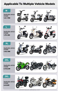 Funda Impermeable para Motocicleta para Todas las Estaciones, Funda Resistente con Protección UV y Orificios para Candado, Protección Contra Sol, Lluvia y Polvo para Uso en Exteriores - Product Image 5