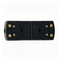 Adaptateur de borne de prise mini en plastique noir, connecteur thermocouple standard de type J mâle et femelle pour four de traitement