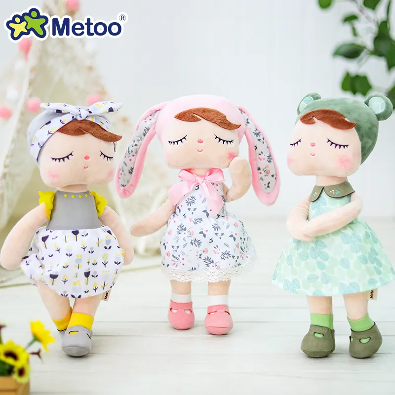 Metoo Angela doll Original Soft Sleeping Plush Doll Cute Plushies Long Rabbit Ear Plush Toys Custom Stuffed Animals Toys