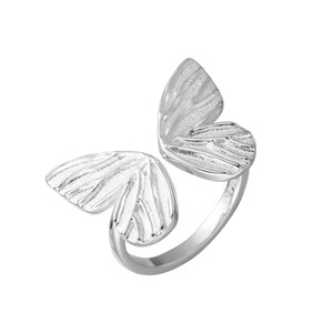Anillo de Mariposa de Plata de Ley S925, Anillo Abierto para el Dedo Índice, Joyería Unisex, Regalo - Product Image 5