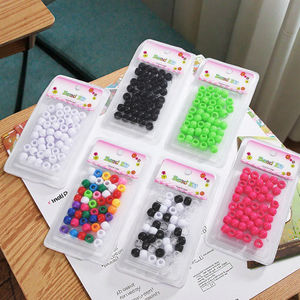 إكسسوارات شعر بالجملة لتزيين الشعر عبوات خرز بفتحات كبيرة للضفائر الأفريقية 10*12 مم خرز بلاستيكي - Product Image 1