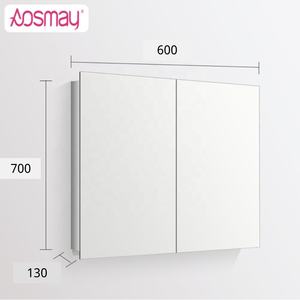 Botiquín de almacenamiento de aluminio doble de 2 puertas <span class=keywords><strong>con</strong></span> <span class=keywords><strong>espejo</strong></span> Gabinete de <span class=keywords><strong>espejo</strong></span> de baño - Product Image 2