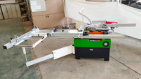 Scie à table compacte 1600*375mm avec levage et inclinaison manuels pour le travail du bois