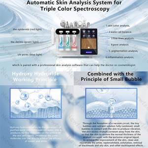 NewFace <span class=keywords><strong>Pro</strong></span>, Sistema de Análisis de la Piel, Equilibrio de Agua y Aceite, Líneas Finas, Inflamación, Pigmentación, Poros, Máquina Facial Hydra Beauty - Product Image 4