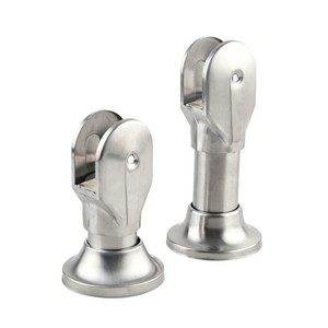 Support à grande tête en acier inoxydable pour cloison de toilettes, accessoire de quincaillerie, installation facile, design industriel - Product Image 3
