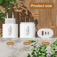Pengisi daya Cepat 40W Adapter pengisi daya untuk iPhone Charger untuk Apple adaptor Usb Cargadores Para Celular Carregador