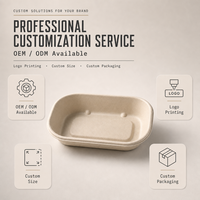 Barquette et récipient alimentaire jetables et compostables en bagasse de canne à sucre de haute qualité, capacité de 30 oz, pour l'emballage des repas en restaurant
