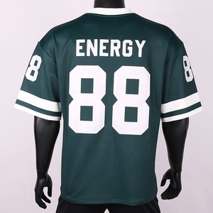 Ropa de calle personalizada ropa deportiva hombres Boxy Jersey camisa personalizada poliéster bordado sublimación fútbol <span class=keywords><strong>americano</strong></span> Jerseys <span class=keywords><strong>camiseta</strong></span> - Product Image 4