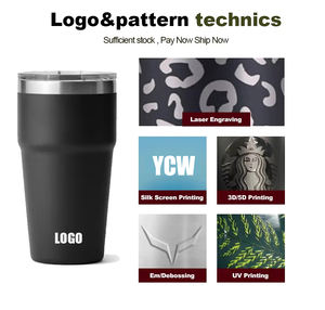 Nouvelle Tasse de <span class=keywords><strong>Voyage</strong></span> Isotherme Classique en Acier Inoxydable à Double Paroi de 30 oz et 20 oz avec Couvercle en Caoutchouc et Couvercle Amovible - Product Image 2