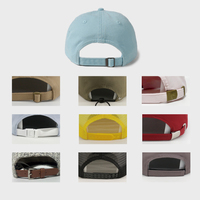 Gorra de Béisbol Bordada Ajustable de Algodón Lavado de 6 Paneles con Logotipo Personalizado para Adultos Unisex