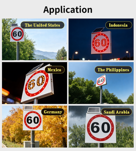 Signalisation routière <span class=keywords><strong>de</strong></span> sécurité à énergie solaire Cosyn, panneau d'avertissement LED solaire, panneau réfléchissant, <span class=keywords><strong>plaque</strong></span> épaissie - Product Image 4