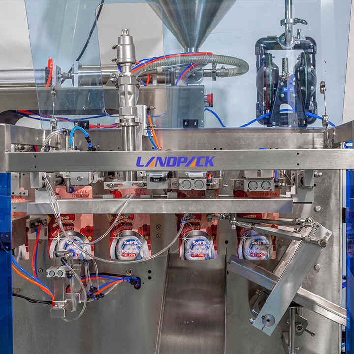 Automatic Doypack Pouch Form Filling Sauce Fruit Juice Sauce Coffee Liquid Spices Powder Horizontal Packaging Machine