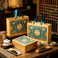 Sacs en papier de luxe personnalisés de haute qualité pour cadeaux, boîtes à thé haut de gamme, avec options de logo et de marquage de l'entreprise