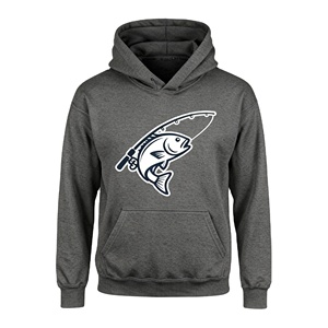 Factory Custom Fishing Hooded Sweatshirts Custom Logo Printing 80% Cotton 20% Polyester Fleece Pullover Hoodies for Activities