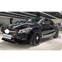 Convient pour Benz CLA W117 2014-2019 mise à niveau vers le modèle CLA45 AMG avec pare-chocs avant et arrière et calandre et jupe latérale