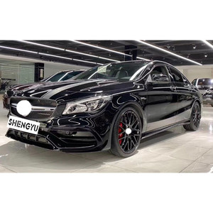 Convient pour Benz CLA W117 2014-2019 mise à niveau vers le modèle CLA45 <span class=keywords><strong>AMG</strong></span> avec pare-chocs avant et arrière et calandre et jupe latérale - Product Image 4