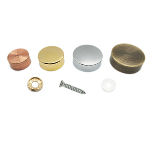 10-25mm <strong>Screw</strong> <strong>Cap</strong> Sets <strong>with</strong> Gold Silver Bronze Rose Brushed Polishing Cover for Mirror Furniture Decorative - Product Image 3