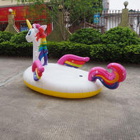 Bouées gonflables géantes en PVC sur mesure, style tandem, ailes colorées, adaptées aux sports nautiques, sûres