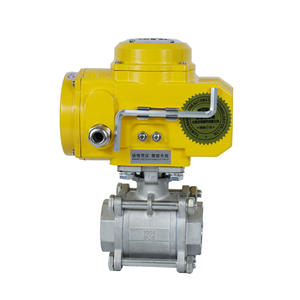 ON/OFF mini type NPT/G Filetage intérieur femelle 24v 230v 2 voies 3 pièces ss304 acier inoxydable motorisé vanne à boisseau sphérique électrique liste de prix - Product Image 2