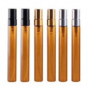 Mini Botella de Perfume Portátil de Viaje, Redonda, Vacía, de 10 ml, Color Ámbar, para Muestras y Pruebas - Product Image 3