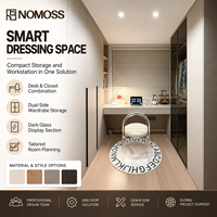 Armoire sur mesure élégante avec système de rangement moderne et service de conception personnalisée pour projets immobiliers de luxe
