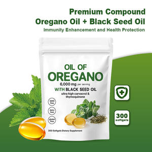 Cápsulas de Óleo de Orégano Softgel 180 300 Contém Óleo de Semente Negra Imunidade Antioxidante Não OGM - Product Image 5