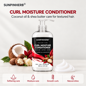 Après shampoing hydratant démêlant cheveux bouclés coco karité 384 ml OEM ODM marque blanche fabricant vente en gros - Product Image 2