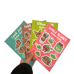 Adesivi personalizzati a4 <span class=keywords><strong>a5</strong></span> kiss cut die cut cartoon <span class=keywords><strong>sticker</strong></span> sheet etichetta in vinile - Product Image 2
