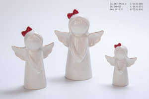 Decorazione Natalizia Moderna in Ceramica con Ali d'Angelo, Regalo Festivo, Prezzo di Fabbrica all'Ingrosso - Product Image 2