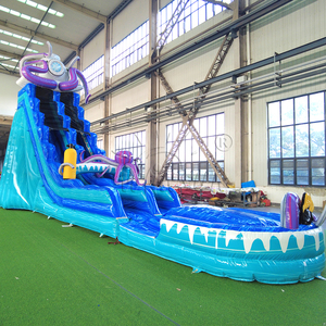 WINSUN Toboggan aquatique gonflable géant en forme de pieuvre, toboggan aquatique durable avec piscine profonde pour les carnavals, les événements scolaires et les activités de plein air - Product Image 3
